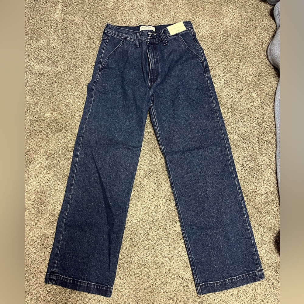Abercrombie & Fitch High Rise Indigo Jeans